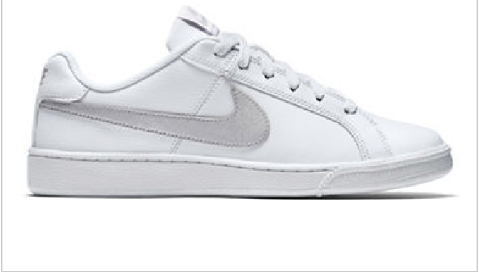 NIKE Leather Low-Top Sneakers at the Bay for $75.00.
